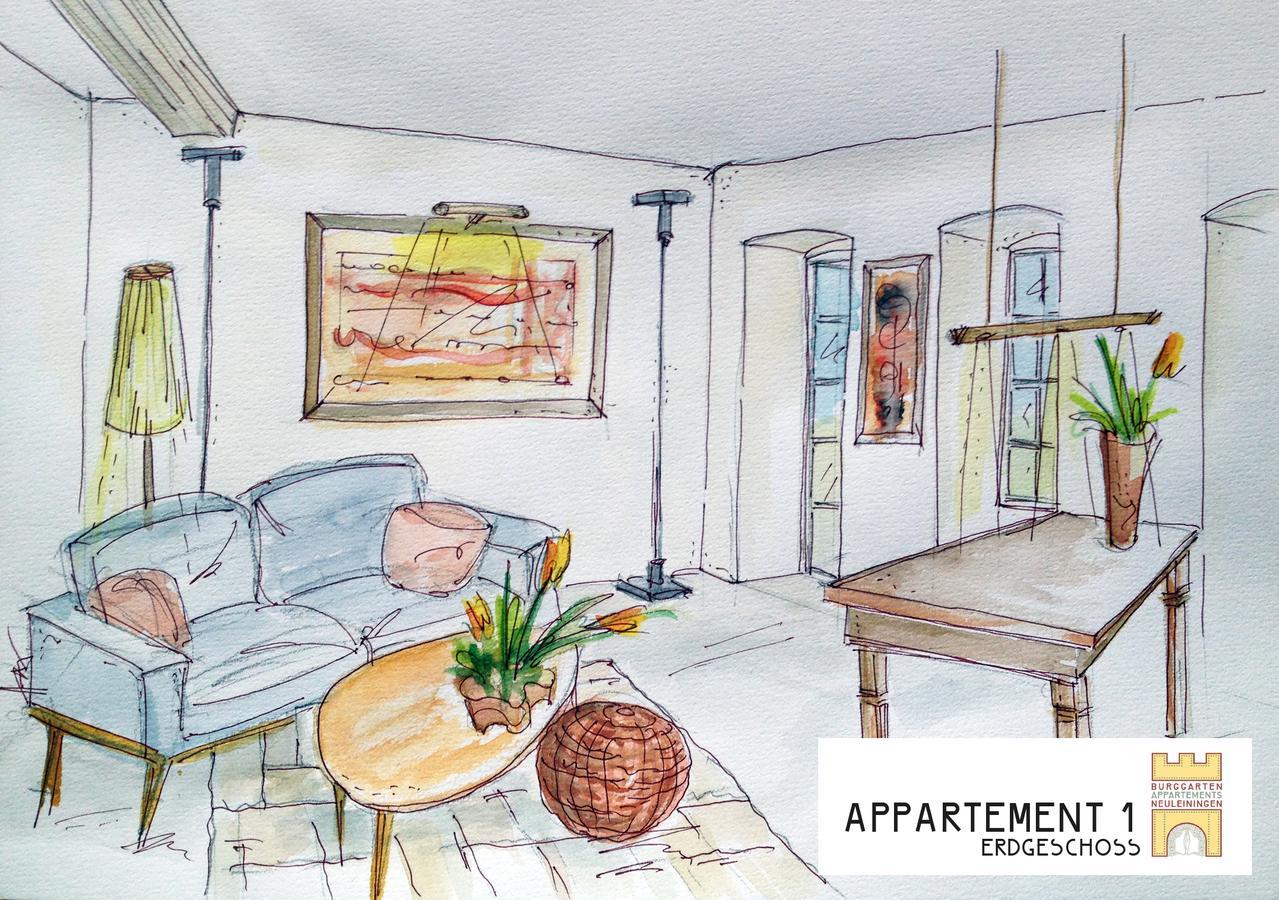 Burggarten Appartements Neuleiningen Luaran gambar